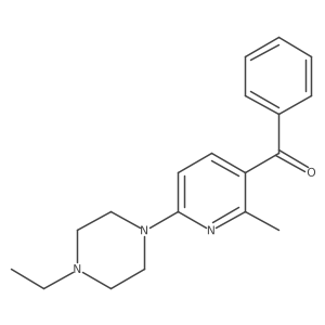 (6-(4-Ethylpiperazin-1-yl)-2-methylpyridin-3-yl)(phenyl)methanone Structure