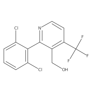 2-(2,6-Dichlorophenyl)-4-(trifluoromethyl)pyridine-3-methanol结构式