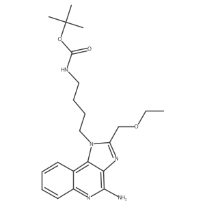 Tert-butyl 4-(4-amino-2-(ethoxymethyl)-1h-imidazo[4,5-c]quinolin-1-yl)butylcarbamate Structure