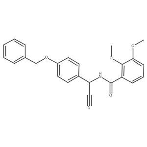N-{[4-(benzyloxy)phenyl](cyano)methyl}-2,3-dimethoxybenzamide Structure
