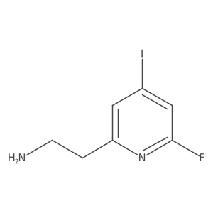 2-(6-Fluoro-4-iodopyridin-2-YL)ethanamine结构式