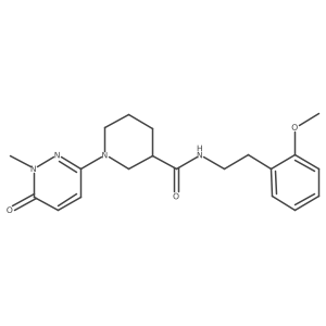 N-(2-methoxyphenethyl)-1-(1-methyl-6-oxo-1,6-dihydropyridazin-3-yl)piperidine-3-carboxamide Structure