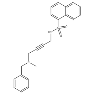 N-[4-[benzyl(methyl)amino]but-2-ynyl]quinoline-8-sulfonamide Structure