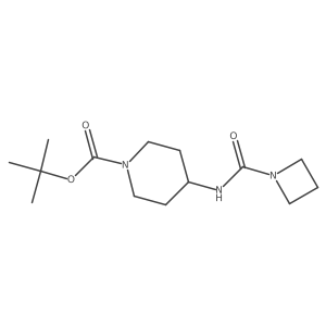Tert-butyl 4-[(azetidine-1-carbonyl)amino]piperidine-1-carboxylate Structure