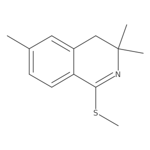 3,3,6-Trimethyl-1-(methylsulfanyl)-3,4-dihydroisoquinoline Structure