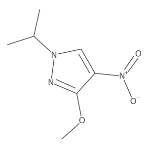 1-Isopropyl-3-methoxy-4-nitro-1H-pyrazole Structure