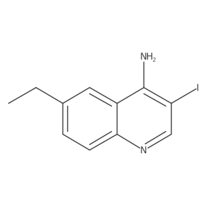 4-Amino-6-ethyl-3-iodoquinoline Structure