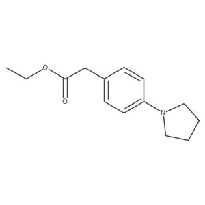 Ethyl 4-(N-pyrrolidino)phenylacetate Structure