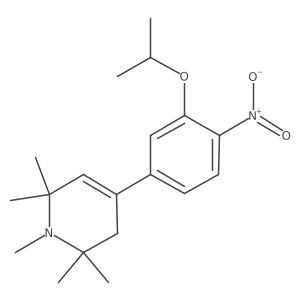 1,2,2,6,6-Pentamethyl-4-[4-nitro-3-(propan-2-yloxy)phenyl]-1,2,3,6-tetrahydropyridine结构式