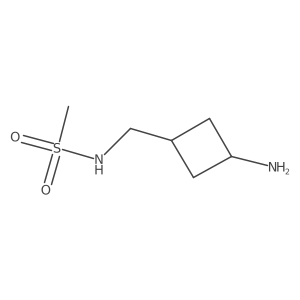 N-[(3-aminocyclobutyl)methyl]methanesulfonamide结构式
