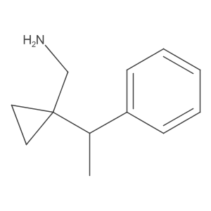 [1-(1-Phenylethyl)cyclopropyl]methanamine结构式