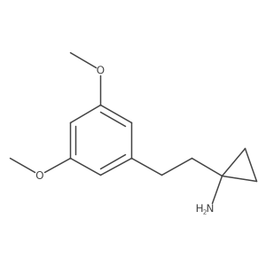 1-[2-(3,5-Dimethoxyphenyl)ethyl]cyclopropan-1-amine Structure
