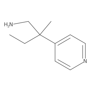 2-Methyl-2-(pyridin-4-yl)butan-1-amine Structure