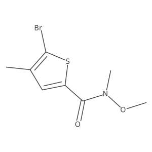 5-bromo-N-methoxy-N,4-dimethylthiophene-2-carboxamide结构式