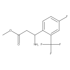 Methyl 3-amino-3-(4-fluoro-2-(trifluoromethyl)phenyl)propanoate Structure