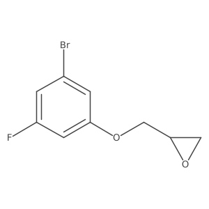 2-(3-Bromo-5-fluorophenoxymethyl)oxirane Structure