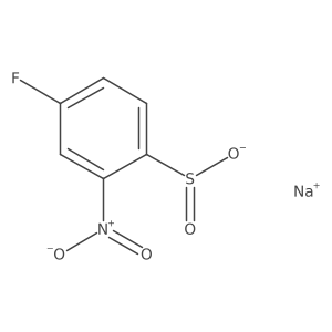 Sodium 4-fluoro-2-nitrobenzene-1-sulfinate结构式