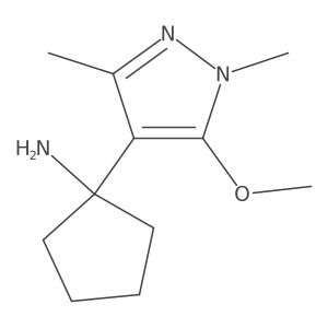 1-(5-methoxy-1,3-dimethyl-1H-pyrazol-4-yl)cyclopentan-1-amine Structure