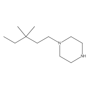 1-(3,3-Dimethylpentyl)piperazine结构式