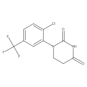 1-[2-Chloro-5-(trifluoromethyl)phenyl]hexahydropyrimidine-2,4-dione Structure