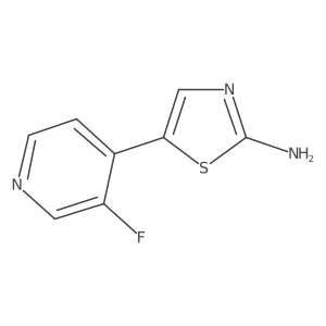 5-(3-Fluoro-4-pyridinyl)-2-thiazolamine结构式