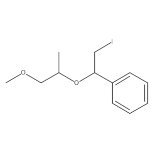 {2-Iodo-1-[(1-methoxypropan-2-yl)oxy]ethyl}benzene结构式