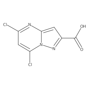5,7-Dichloropyrazolo[1,5-a]pyrimidine-2-carboxylicacid Structure