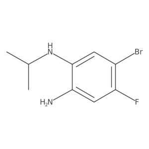5-Bromo-4-fluoro-1-N-isopropylbenzene-1,2-diamine结构式