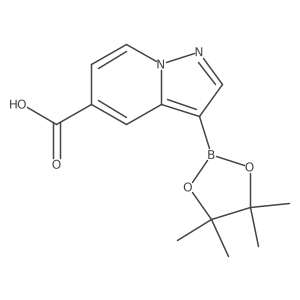 3-(4,4,5,5-Tetramethyl-1,3,2-dioxaborolan-2-yl)-pyrazolo[1,5-a]pyridine-5-carboxylic acid Structure