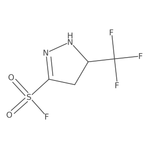 5-(trifluoromethyl)-4,5-dihydro-1H-pyrazole-3-sulfonyl fluoride结构式
