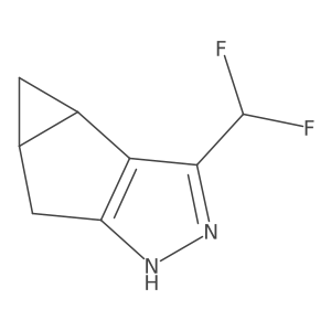 3-(Difluoromethyl)-3b,4,4a,5-tetrahydro-1H-cyclopropa[3,4]cyclopenta[1,2-c]pyrazole Structure