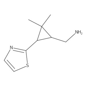 [2,2-Dimethyl-3-(1,3-thiazol-2-yl)cyclopropyl]methanamine Structure
