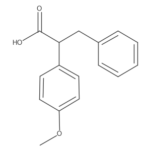 2-(4-Methoxyphenyl)-3-phenylpropanoic acid Structure