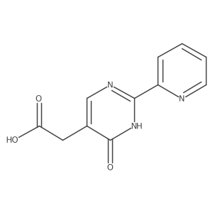 [4-oxo-2-(pyridin-2-yl)-3H-pyrimidin-5-yl]acetic acid结构式