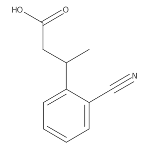 3-(2-Cyanophenyl)butanoic acid结构式