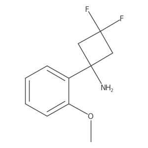 3,3-Difluoro-1-(2-methoxyphenyl)cyclobutan-1-amine Structure
