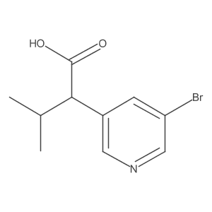 2-(5-Bromopyridin-3-yl)-3-methylbutanoic acid Structure
