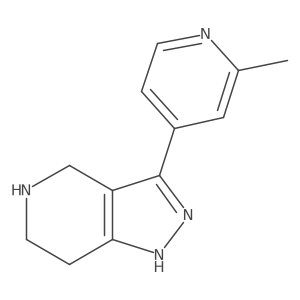 4,5,6,7-Tetrahydro-3-(2-methyl-4-pyridinyl)-1H-pyrazolo[4,3-c]pyridine结构式