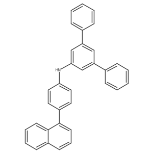N-[4-(1-naphthalenyl)phenyl][1,1':3',1''-terphenyl]-5'-amine Structure