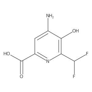 4-Amino-6-(difluoromethyl)-5-hydroxypicolinic acid Structure