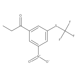 1-(3-Nitro-5-(trifluoromethylthio)phenyl)propan-1-one Structure