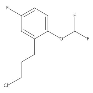 1-(3-Chloropropyl)-2-(difluoromethoxy)-5-fluorobenzene Structure
