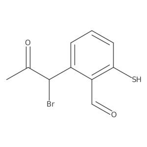 2-(1-Bromo-2-oxopropyl)-6-mercaptobenzaldehyde结构式