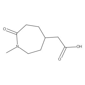 2-(1-Methyl-7-oxoazepan-4-yl)acetic acid结构式