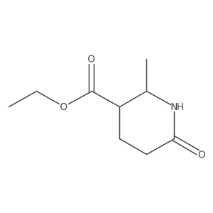Ethyl 2-methyl-6-oxopiperidine-3-carboxylate结构式
