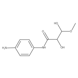 Propanamide, N-(4-aminophenyl)-2,3-dihydroxy-3-methoxy- Structure
