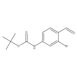 Tert-butyl (3-bromo-4-formylphenyl)carbamate Structure
