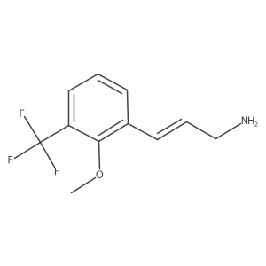 3-[2-Methoxy-3-(trifluoromethyl)phenyl]prop-2-en-1-amine Structure