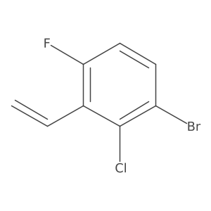 3-Bromo-2-chloro-6-fluorostyrene Structure
