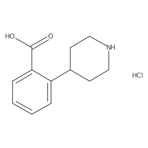 2-(Piperidin-4-yl)benzoic acid hydrochloride结构式